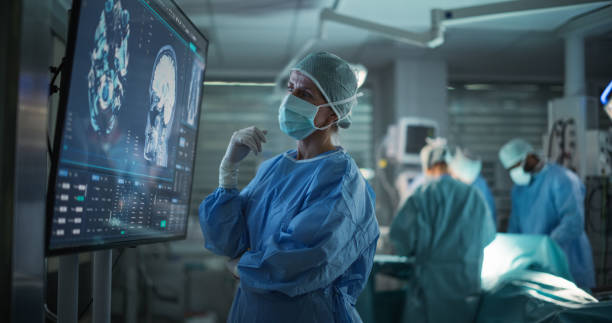 doctors looking at an xray